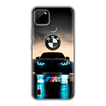 Силиконовый чехол на Realme C21Y с принтом БМВ BMW Силиконовый чехол на Realme C21Y с принтом БМВ BMW
