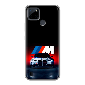 Силиконовый чехол на Realme C21Y с принтом БМВ BMW Силиконовый чехол на Realme C21Y с принтом БМВ BMW