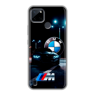 Силиконовый чехол на Realme C21Y с принтом БМВ BMW Силиконовый чехол на Realme C21Y с принтом БМВ BMW