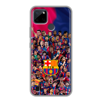 Силиконовый чехол на Realme C21Y с принтом Барселона Barcelona Силиконовый чехол на Realme C21Y с принтом Барселона Barcelona