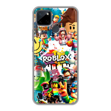 Силиконовый чехол на Realme C21Y с принтом Roblox Роблокс Силиконовый чехол на Realme C21Y с принтом Roblox Роблокс