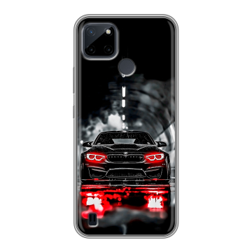 Силиконовый чехол на Realme C21Y с принтом BMW БМВ Силиконовый чехол на Realme C21Y с принтом BMW БМВ