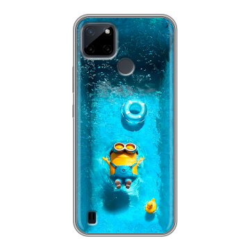 Силиконовый чехол на Realme C21Y с принтом Миньоны Силиконовый чехол на Realme C21Y с принтом Миньоны