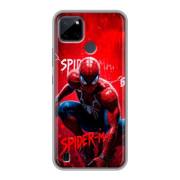 Силиконовый чехол на Realme C21Y с принтом Spiderman Человек паук Силиконовый чехол на Realme C21Y с принтом Spiderman Человек паук