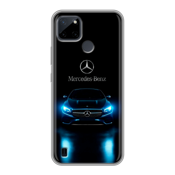 Силиконовый чехол на Realme C21Y с принтом Mercedes Мерседес Силиконовый чехол на Realme C21Y с принтом Mercedes Мерседес