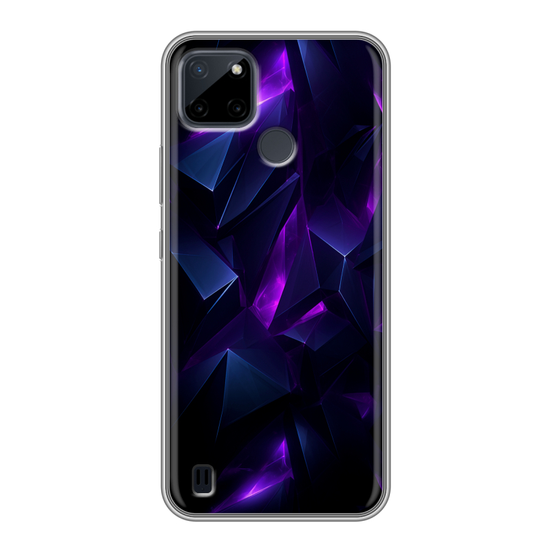 Силиконовый противоударный чехол на Realme C21Y с принтом Абстракиция Силиконовый противоударный чехол на Realme C21Y с принтом Абстракиция