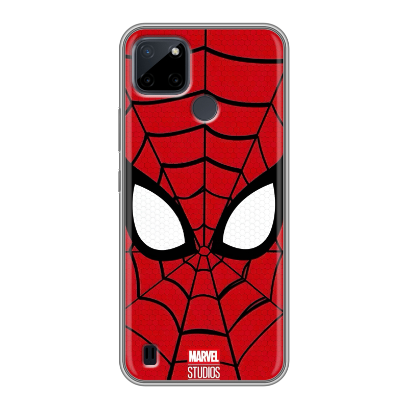 Силиконовый противоударный чехол на Realme C21Y с принтом человек паук spiderman Силиконовый противоударный чехол на Realme C21Y с принтом человек паук spiderman