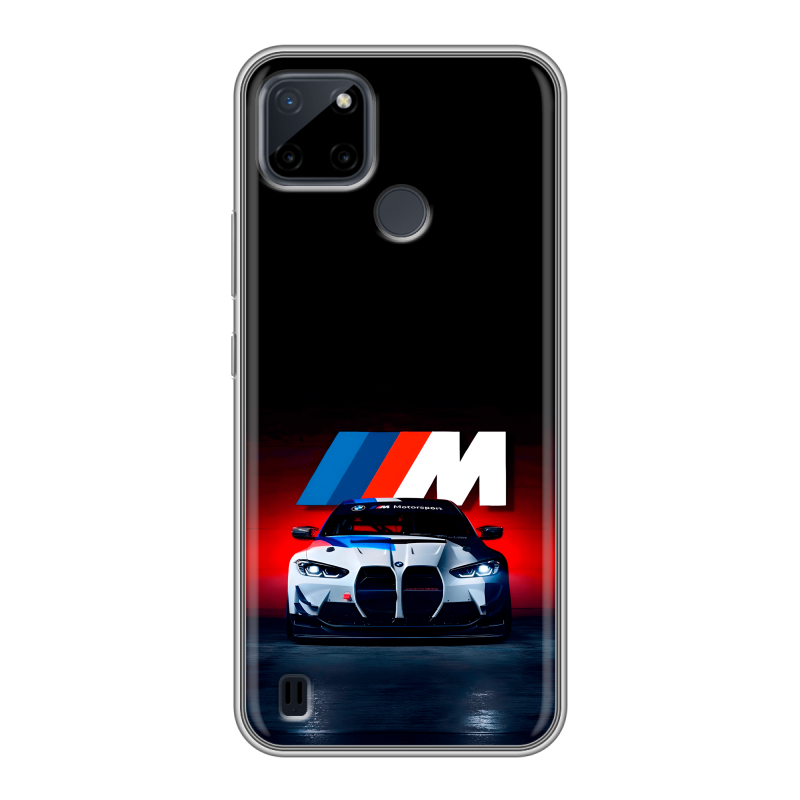 Силиконовый чехол на Realme C21Y с принтом БМВ BMW Силиконовый чехол на Realme C21Y с принтом БМВ BMW