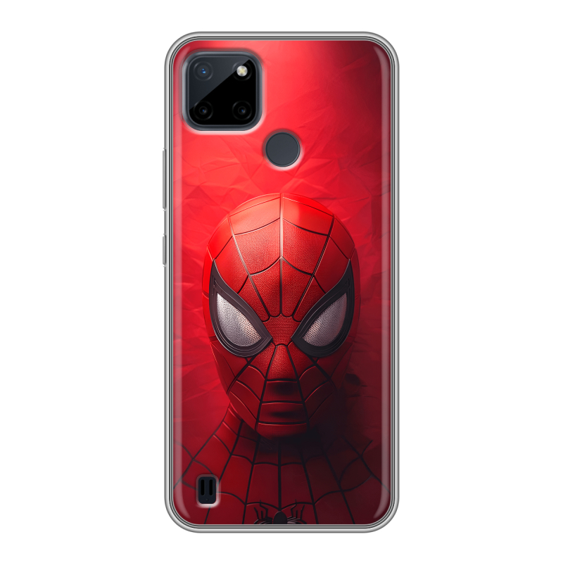 Силиконовый чехол на Realme C21Y с принтом Spiderman Человек паук Силиконовый чехол на Realme C21Y с принтом Spiderman Человек паук