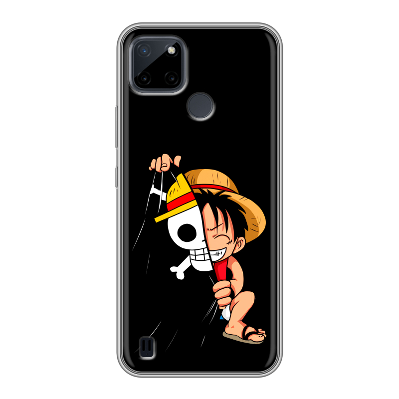 Силиконовый противоударный чехол на Realme C21Y с принтом One Piece Ван Пис Силиконовый противоударный чехол на Realme C21Y с принтом One Piece Ван Пис