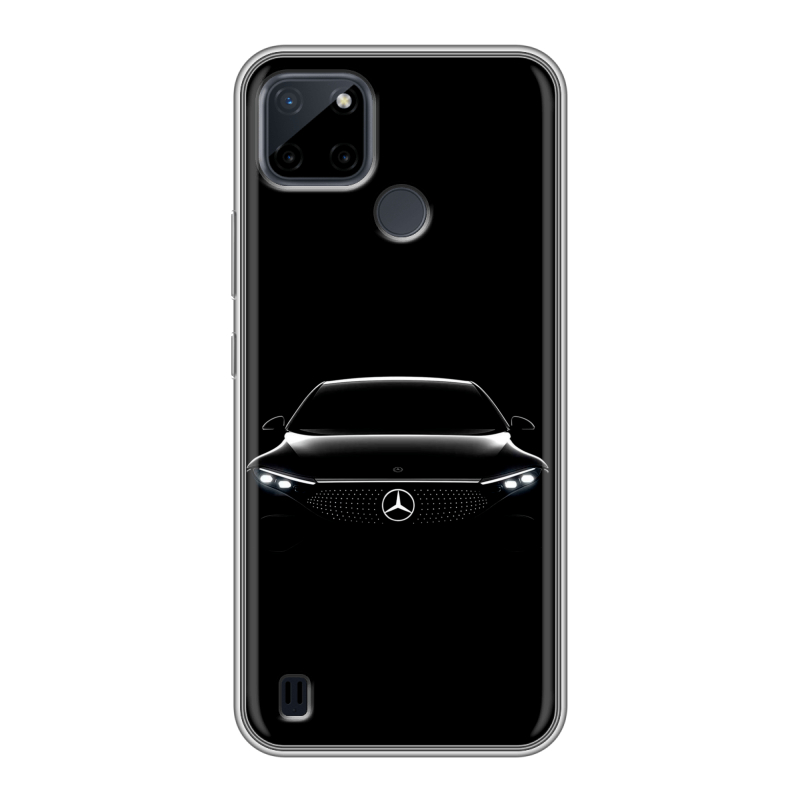 Силиконовый чехол на Realme C21Y с принтом Mercedes Мерседес Силиконовый чехол на Realme C21Y с принтом Mercedes Мерседес