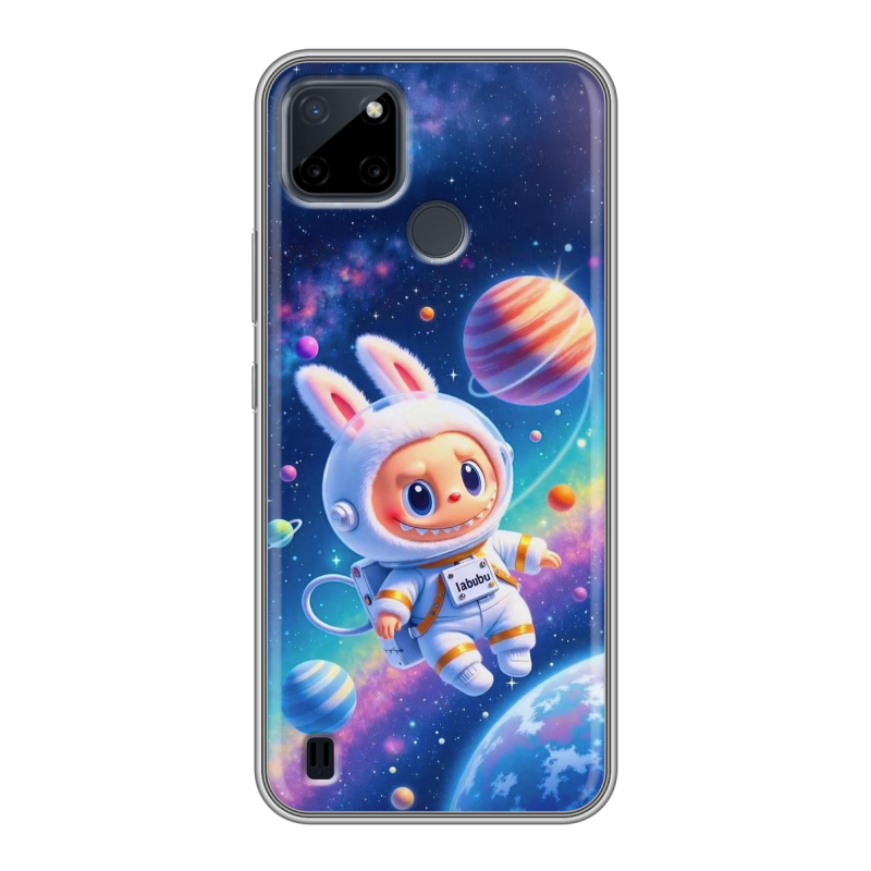 Силиконовый чехол на Realme C21Y с принтом Labubu Лабубу Силиконовый чехол на Realme C21Y с принтом Labubu Лабубу