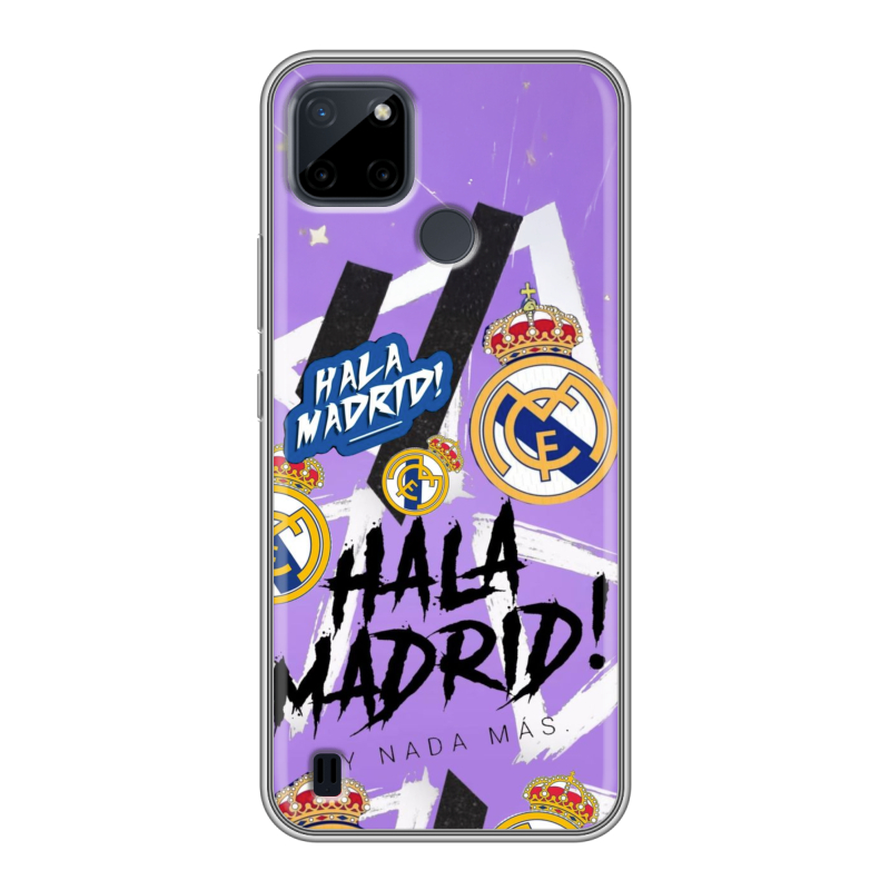 Силиконовый чехол на Realme C21Y с принтом Real Madrid Реал Мадрид Силиконовый чехол на Realme C21Y с принтом Real Madrid Реал Мадрид