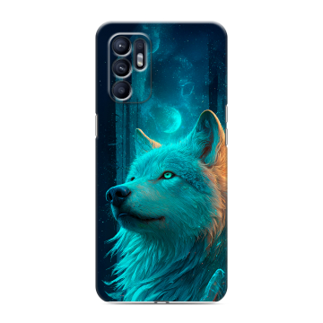 Силиконовый чехол на OPPO Reno6 с принтом бабочки саккура