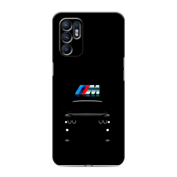 Силиконовый чехол на OPPO Reno6 с принтом БМВ BMW
