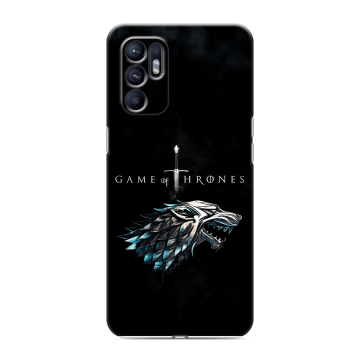 Силиконовый чехол на OPPO Reno6 с принтом Игра Престолов Game Thrones