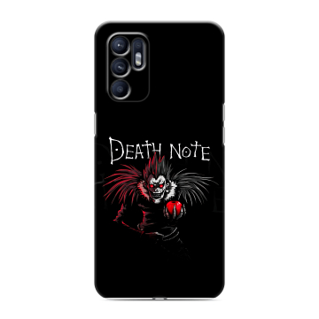 Силиконовый чехол на OPPO Reno6 с принтом Death note Тетрадь смерти