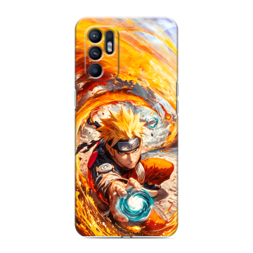 Силиконовый чехол на OPPO Reno6 с принтом Аниме Наруто Naruto