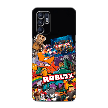 Силиконовый чехол на OPPO Reno6 с принтом Roblox Роблокс Силиконовый чехол на OPPO Reno6 с принтом Roblox Роблокс