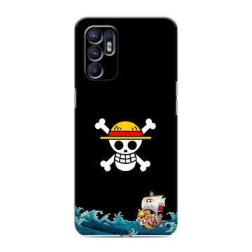 Силиконовый чехол на OPPO Reno6 с принтом One Piece Ван Пис