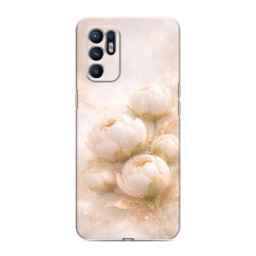 Силиконовый чехол на OPPO Reno6 с принтом женский