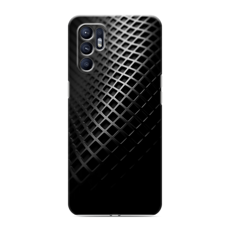 Силиконовый чехол на OPPO Reno6 с принтом Текстура металла Силиконовый чехол на OPPO Reno6 с принтом Текстура металла