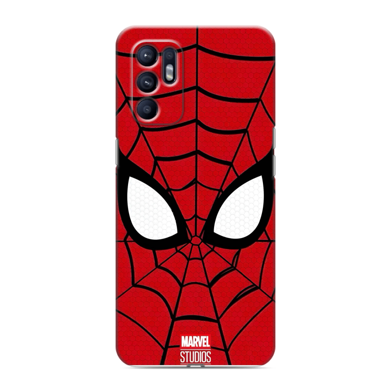 Силиконовый чехол на OPPO Reno6 с принтом человек паук spiderman Силиконовый чехол на OPPO Reno6 с принтом человек паук spiderman