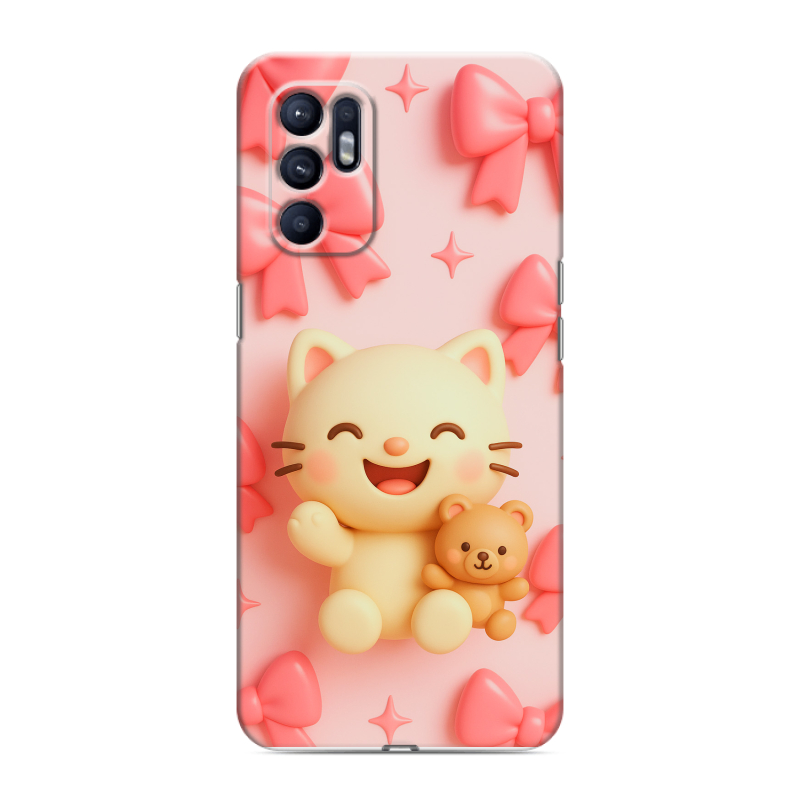 Силиконовый чехол на OPPO Reno6 с принтом для девочек Силиконовый чехол на OPPO Reno6 с принтом для девочек
