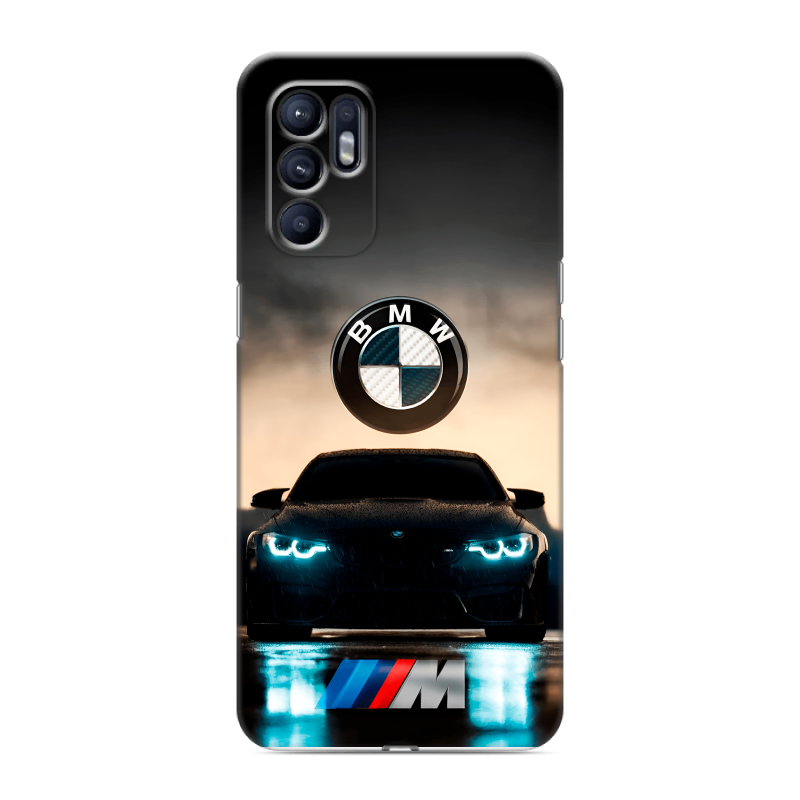 Силиконовый чехол на OPPO Reno6 с принтом БМВ BMW Силиконовый чехол на OPPO Reno6 с принтом БМВ BMW