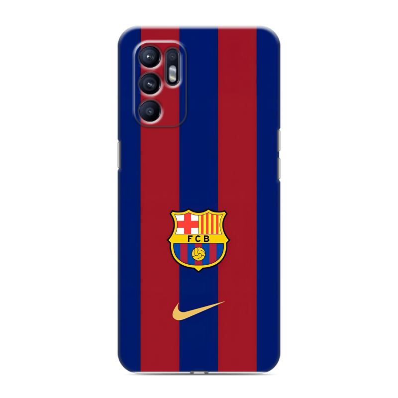 Силиконовый противоударный чехол на OPPO Reno6 с принтом Барселона Barcelona Силиконовый противоударный чехол на OPPO Reno6 с принтом Барселона Barcelona