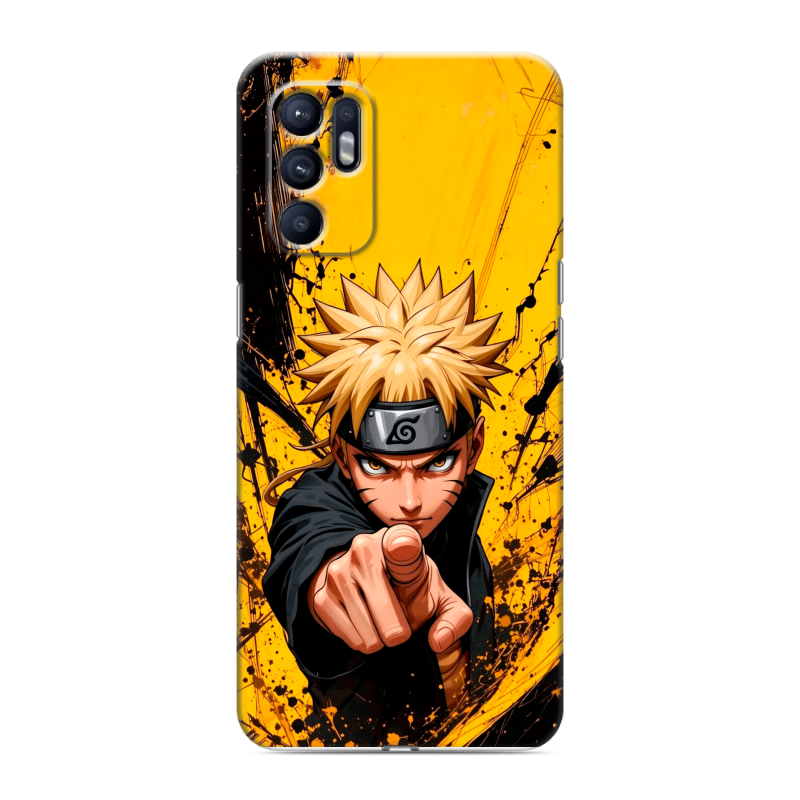 Силиконовый чехол на OPPO Reno6 с принтом Naruto Наруто Силиконовый чехол на OPPO Reno6 с принтом Naruto Наруто