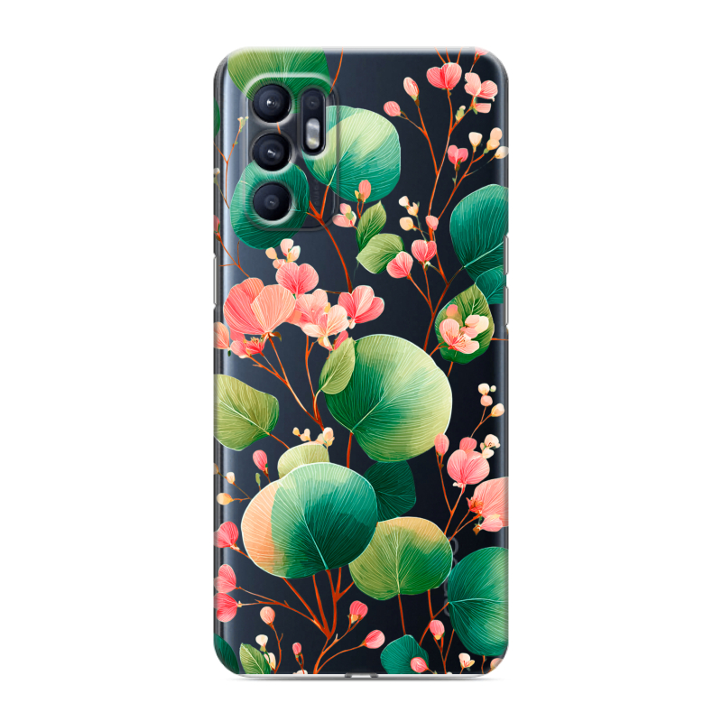 Силиконовый чехол на OPPO Reno6 с принтом женский Силиконовый чехол на OPPO Reno6 с принтом женский