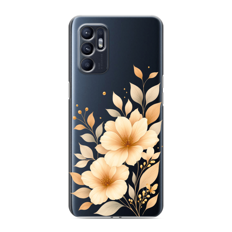 Силиконовый чехол на OPPO Reno6 с принтом для девушки Силиконовый чехол на OPPO Reno6 с принтом для девушки