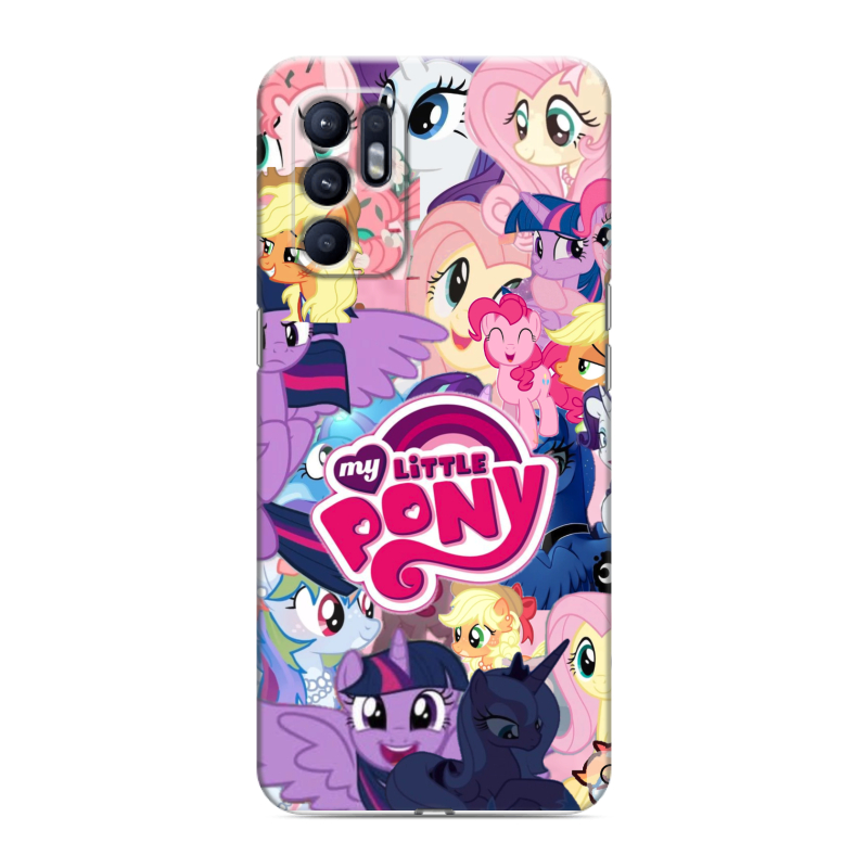 Силиконовый чехол на OPPO Reno6 с принтом My little pony Дружба чудо Силиконовый чехол на OPPO Reno6 с принтом My little pony Дружба чудо