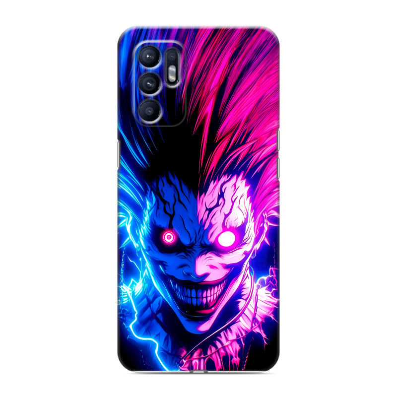 Силиконовый чехол на OPPO Reno6 с принтом Death note Тетрадь смерти Силиконовый чехол на OPPO Reno6 с принтом Death note Тетрадь смерти