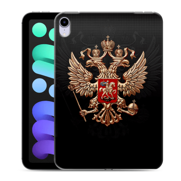 Силиконовый чехол на планшета Ipad Mini (2021) с принтом Герб России