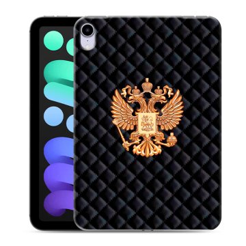 Силиконовый чехол на Ipad Mini (2021) с принтом Герб России принт Силиконовый чехол на Ipad Mini (2021) с принтом Герб России принт