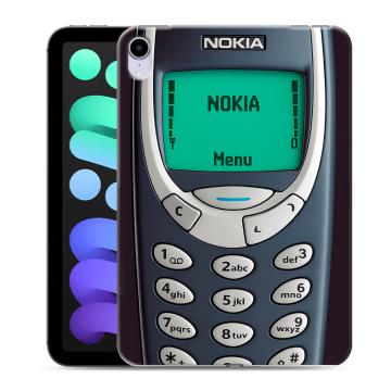 Силиконовый чехол на Ipad Mini (2021) с принтом Старый телефон Силиконовый чехол на Ipad Mini (2021) с принтом Старый телефон
