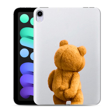 Силиконовый чехол на Ipad Mini (2021) с принтом Медведь Силиконовый чехол на Ipad Mini (2021) с принтом Медведь