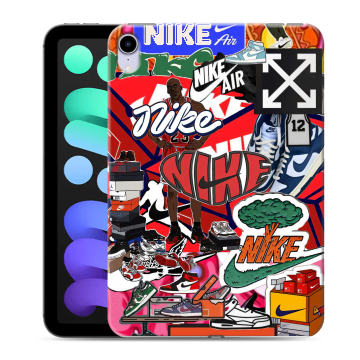 Силиконовый чехол на Ipad Mini (2021) с принтом Найк Nike яркий