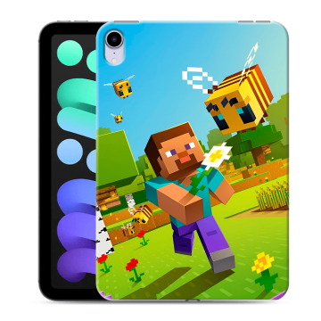 Силиконовый чехол на Ipad Mini (2021) с принтом Майнкрафт Minecraft Силиконовый чехол на Ipad Mini (2021) с принтом Майнкрафт Minecraft