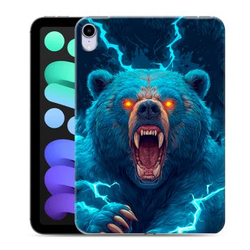 Силиконовый чехол на Ipad Mini (2021) с принтом Медведь