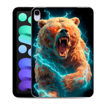 Силиконовый чехол на Ipad Mini (2021) с принтом Медведь