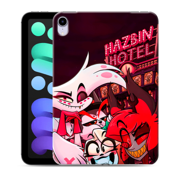 Силиконовый чехол на Ipad Mini (2021) с принтом Hazbin Hotel Отель Хазбин