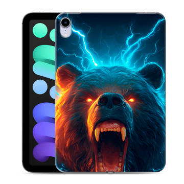 Силиконовый чехол на Ipad Mini (2021) с принтом Медведь