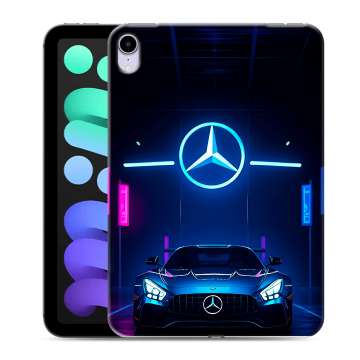 Силиконовый чехол на Ipad Mini (2021) с принтом Mercedes Мерседес Силиконовый чехол на Ipad Mini (2021) с принтом Mercedes Мерседес
