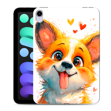 Силиконовый чехол на Ipad Mini (2021) с принтом корги