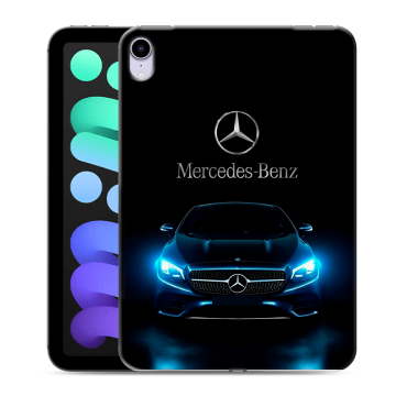 Силиконовый чехол на Ipad Mini (2021) с принтом Mercedes Мерседес Силиконовый чехол на Ipad Mini (2021) с принтом Mercedes Мерседес