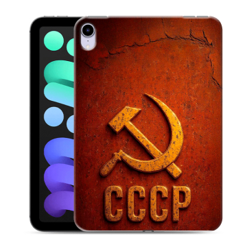 Силиконовый чехол на Ipad Mini (2021) с принтом Флаг Герб СССР Силиконовый чехол на Ipad Mini (2021) с принтом Флаг Герб СССР