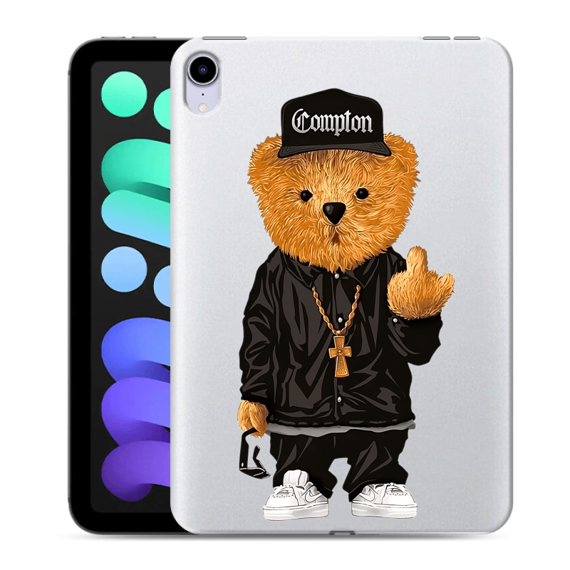 Силиконовый чехол на Ipad Mini (2021) с принтом Мишка Силиконовый чехол на Ipad Mini (2021) с принтом Мишка